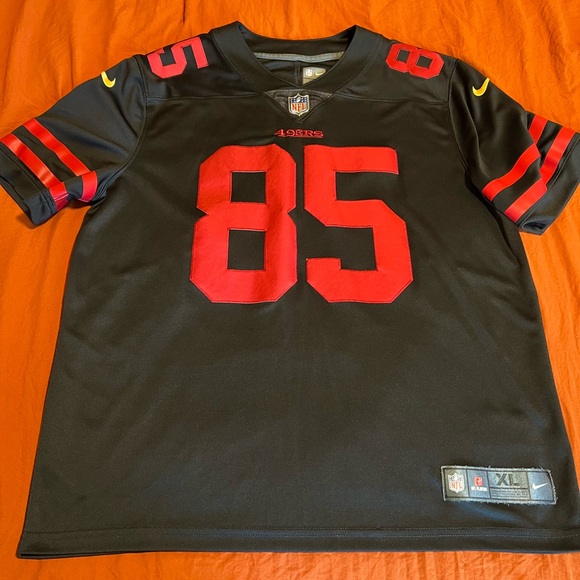 Nike Black and Red Men's Jersey